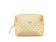 Sonstige Körperpflege - Karen Large toiletry bag in yellow checkered quilt - 10073-2