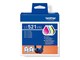 Druckerzubehör - Tinte & Toner - Brother LC521 Value Pack - 4-pack - black yellow cyan magenta - original - ink cartridge - LC521VAL