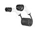 Aufladen von Elektroautos - Gembird Ladekabel Typ 2 32A 3-phasig (22 kW) Spiral - 5 Meter - EV-T2MF-SP-22KW-5M
