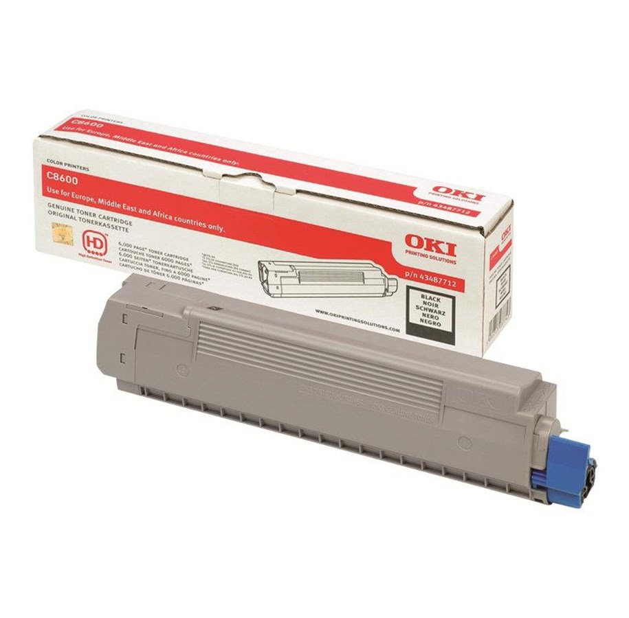 Druckerzubehör - Tinte & Toner - OKI 43487712 Toner Black - Tonerpatrone Schwarz - 43487712