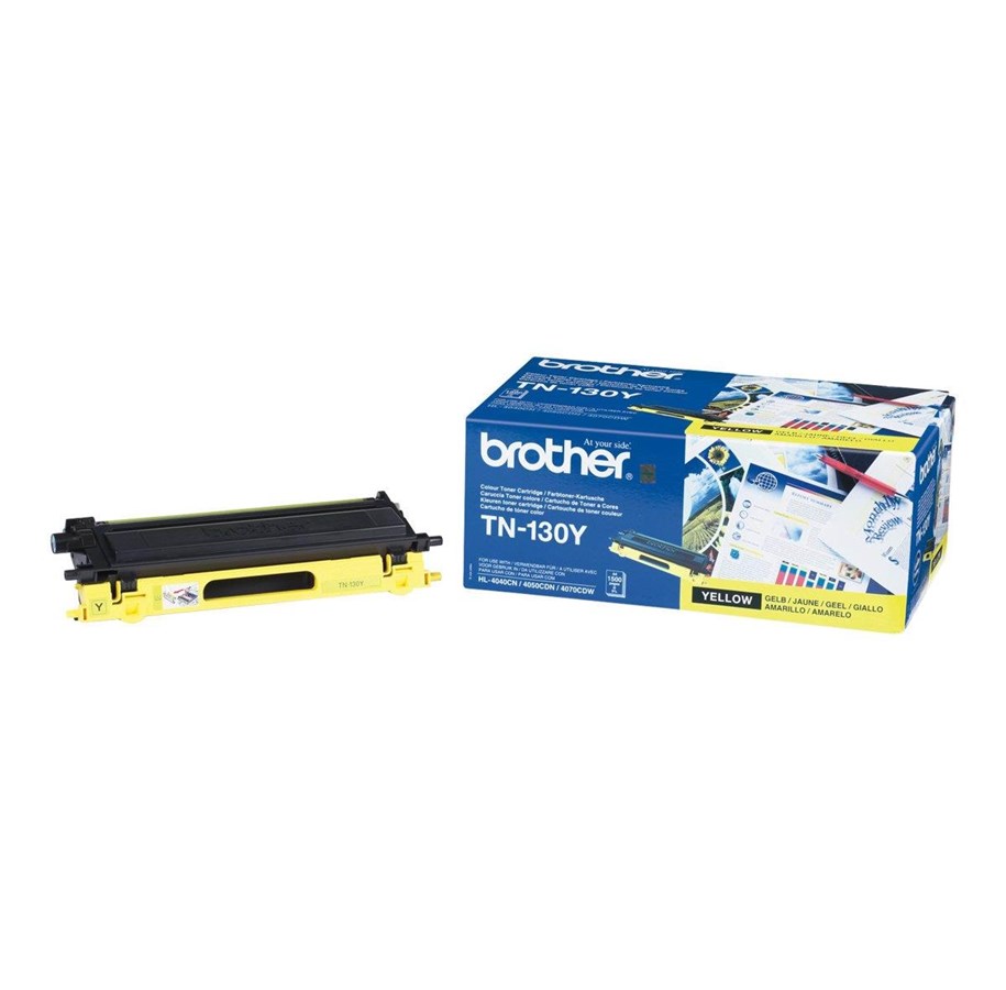Druckerzubehör - Tinte & Toner - Brother TN130Y - Yellow Laser Toner - Tonerpatrone Gelb - TN130Y