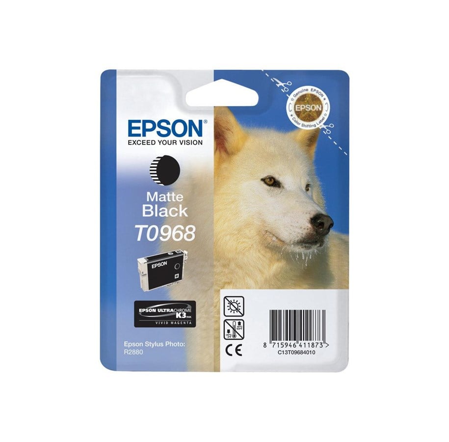 Druckerzubehör - Tinte & Toner - Epson T0968 - Matte Black Ink - Tintenpatrone Matt Schwarz - C13T09684010