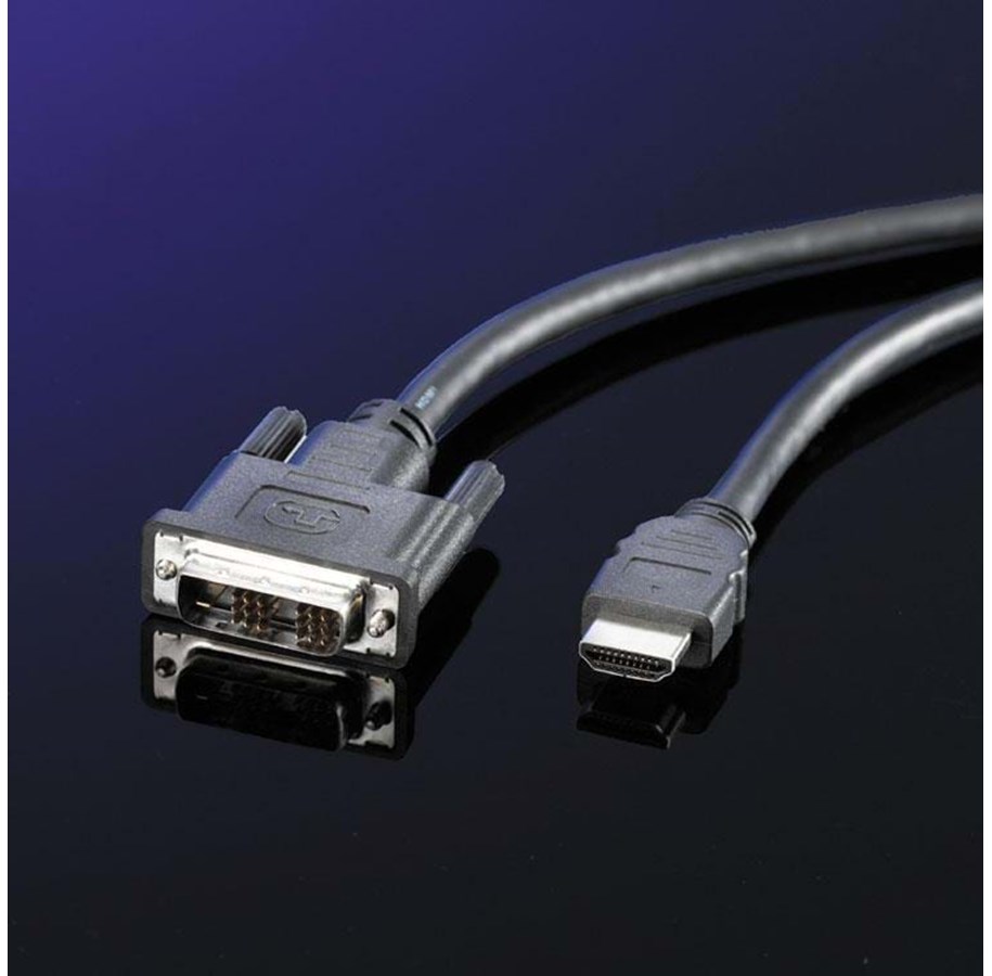 Display Kabel - Roline DVI-D -> HDMI 5.0 Meter M/M - 11.04.5552-10