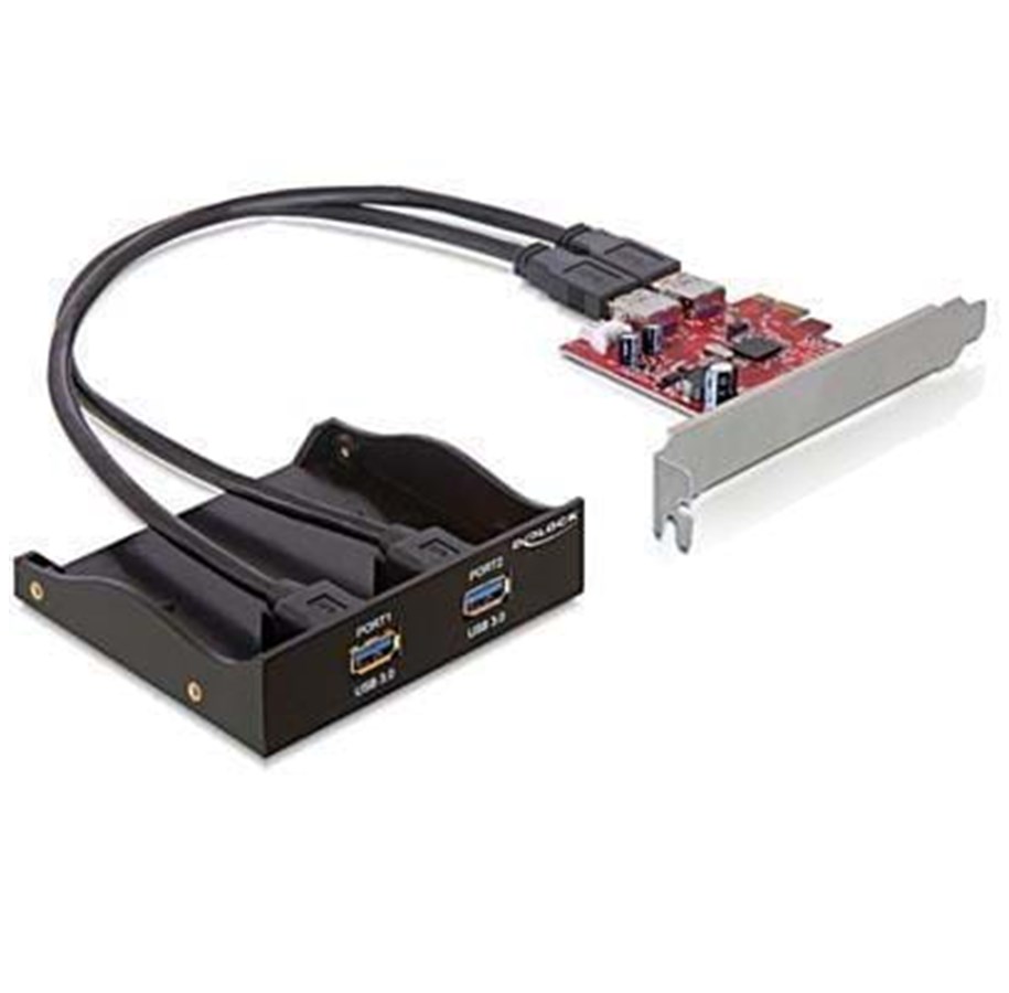 Controller - DeLOCK PCI-Express x1 Karte USB 3.0 2xT - 61775