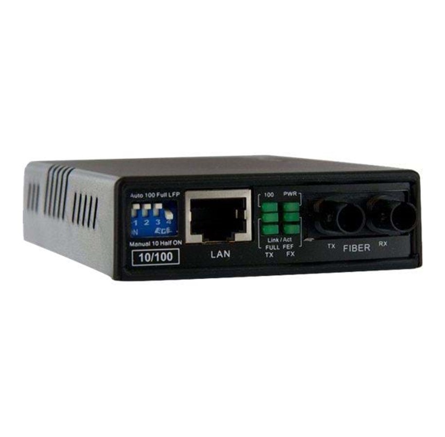 Repeater, boosters, bridges & Transceiver - StarTech.com 10/100 MM Fiber Copper Fast Ethernet Media Konverter ST 2 km - MCM110ST2EU