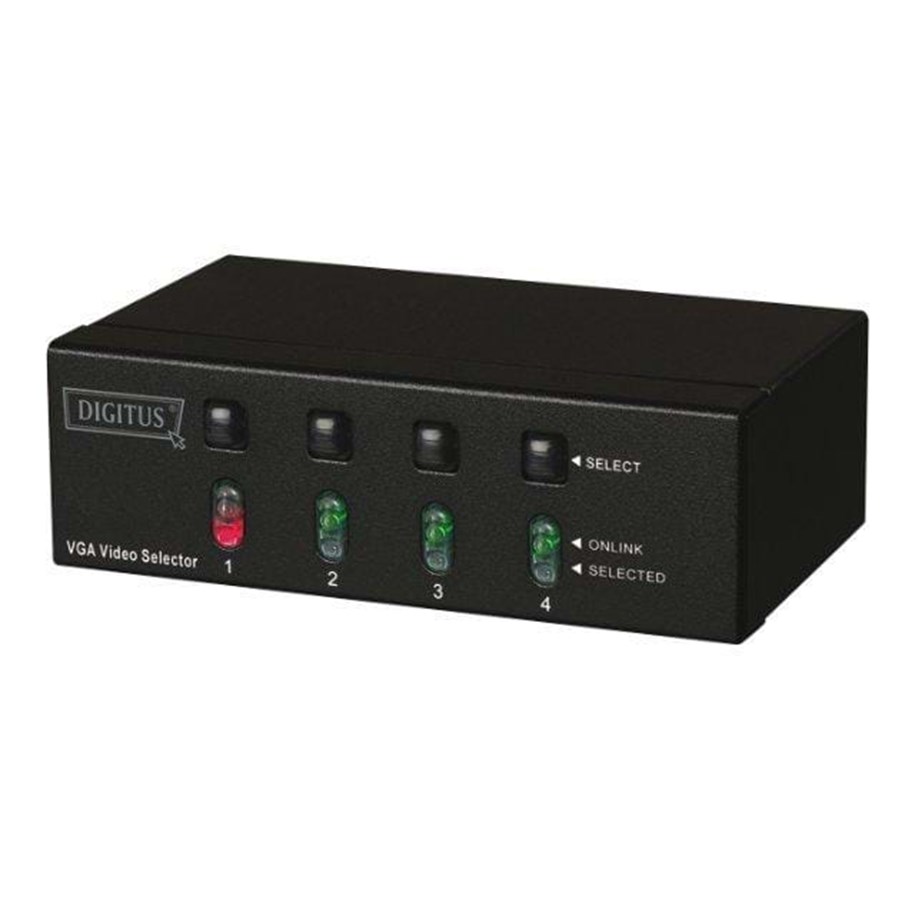 Video Audio Switcher - DIGITUS VGA Video selector DS-45100 - DS-45100