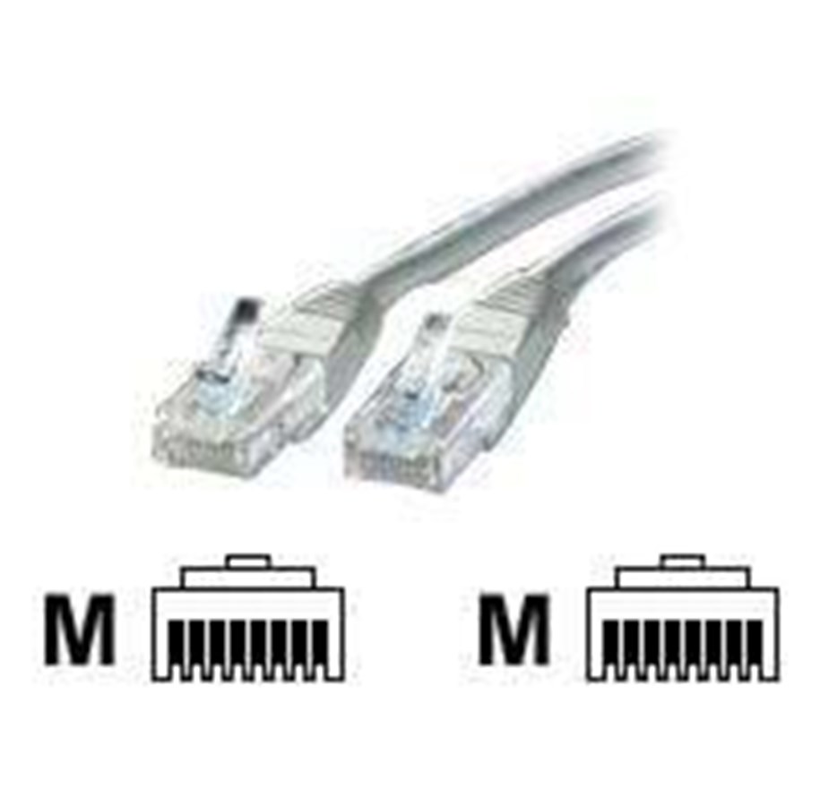 Netzwerk - Kabel - Roline 3.0m CAT 5E UTP (grå) - 21.99.0503