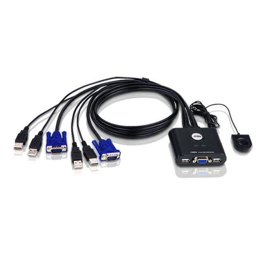KVM Switches - ATEN CS22U - KVM Switch - 2 Anschlüsse - CS22U-AT