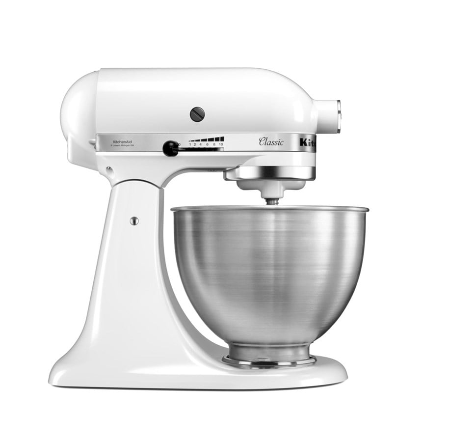 Küchenmaschinen - KitchenAid Küchenmaschine 5K45SSE Classic 4.3L - White - 5K45SSEWH