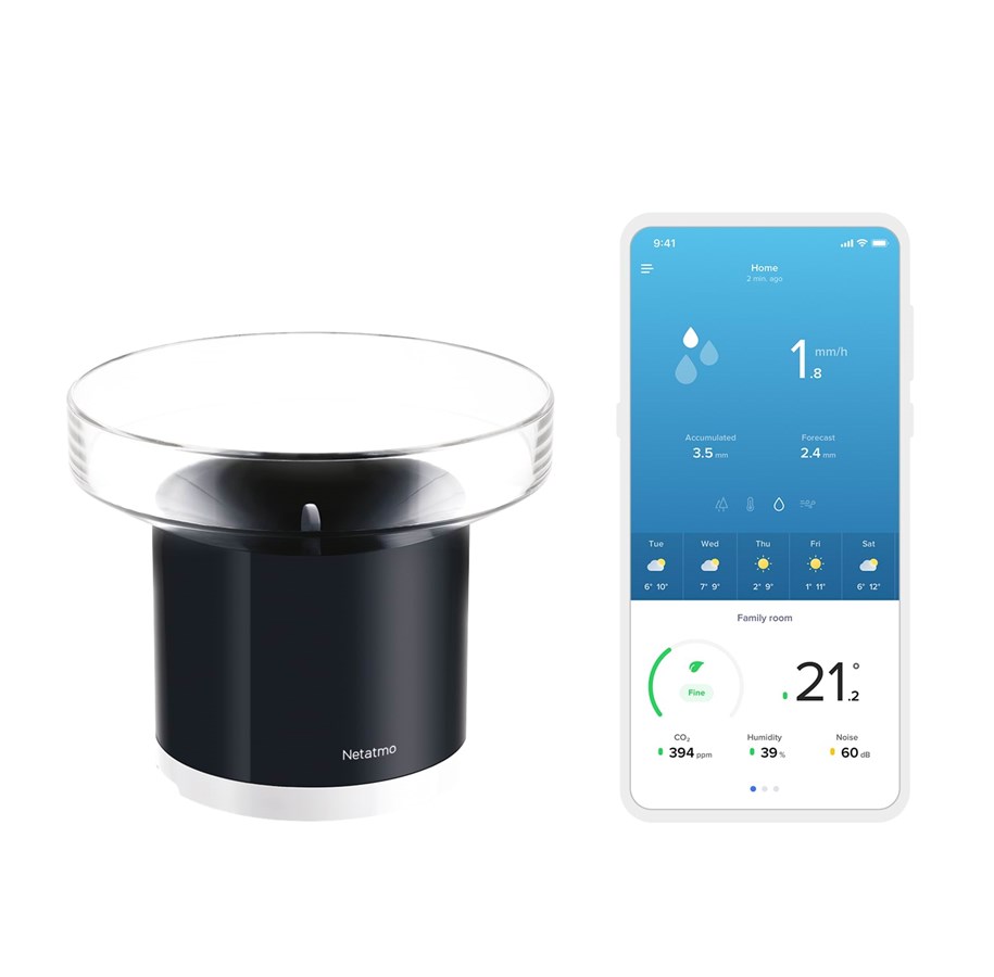 Smart-Home - Netatmo Smarter Regenmesser - NRG01-WW