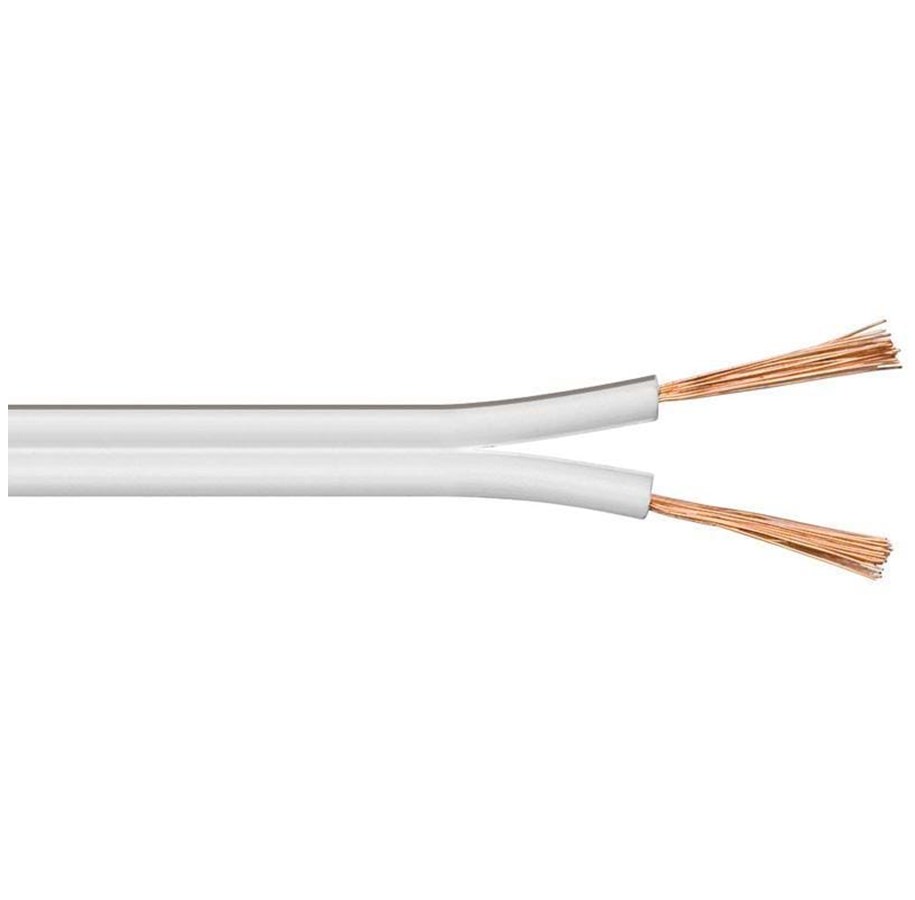 Audio Kabel - Pro Lautsprecher Kabel 2.5mm Weiß - 50m - 4040849151088