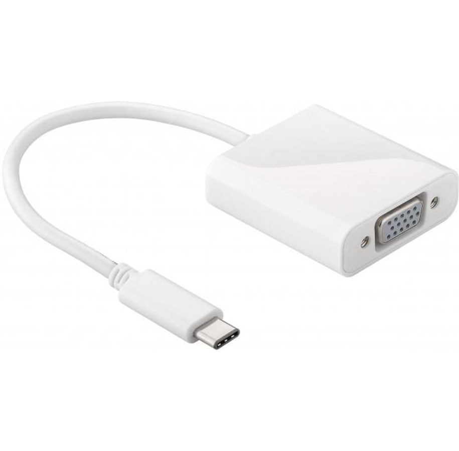 Display Kabel - Pro USB 3.1 C - VGA - White - 0.2m - 4040849662607
