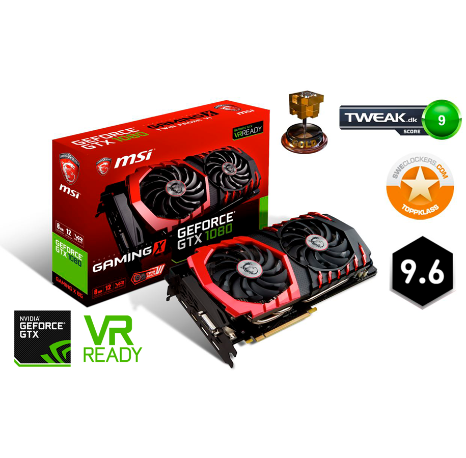 Grafikkarte - MSI GeForce GTX 1080 GAMING X - 8GB GDDR5X RAM - Grafikkarte - GTX 1080 GAMING X 8G