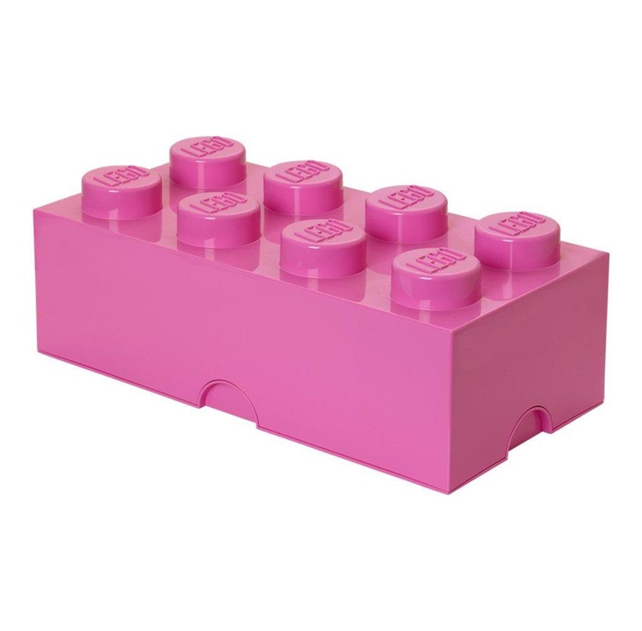 Kinderzimmer - LEGO Aufbewahrungsstein, 8 Noppen, rosa - RC4004MP