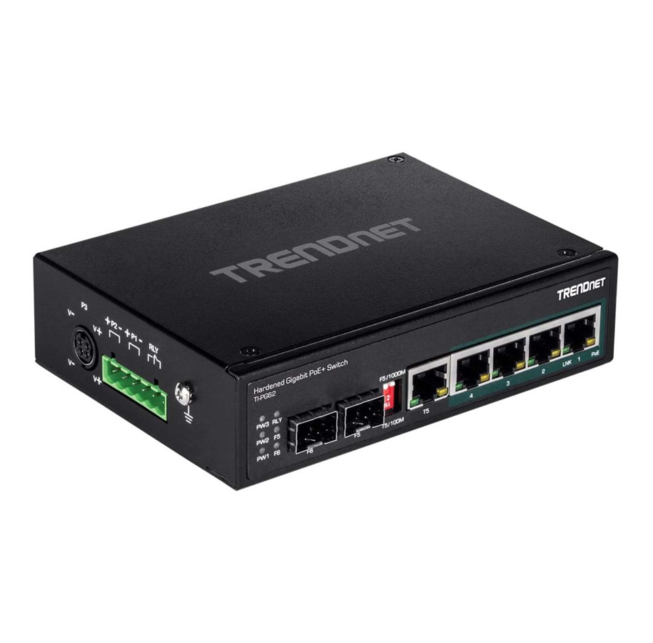 Switches - TRENDnet switch - 6 porte - ikke administreret - TI-PG62