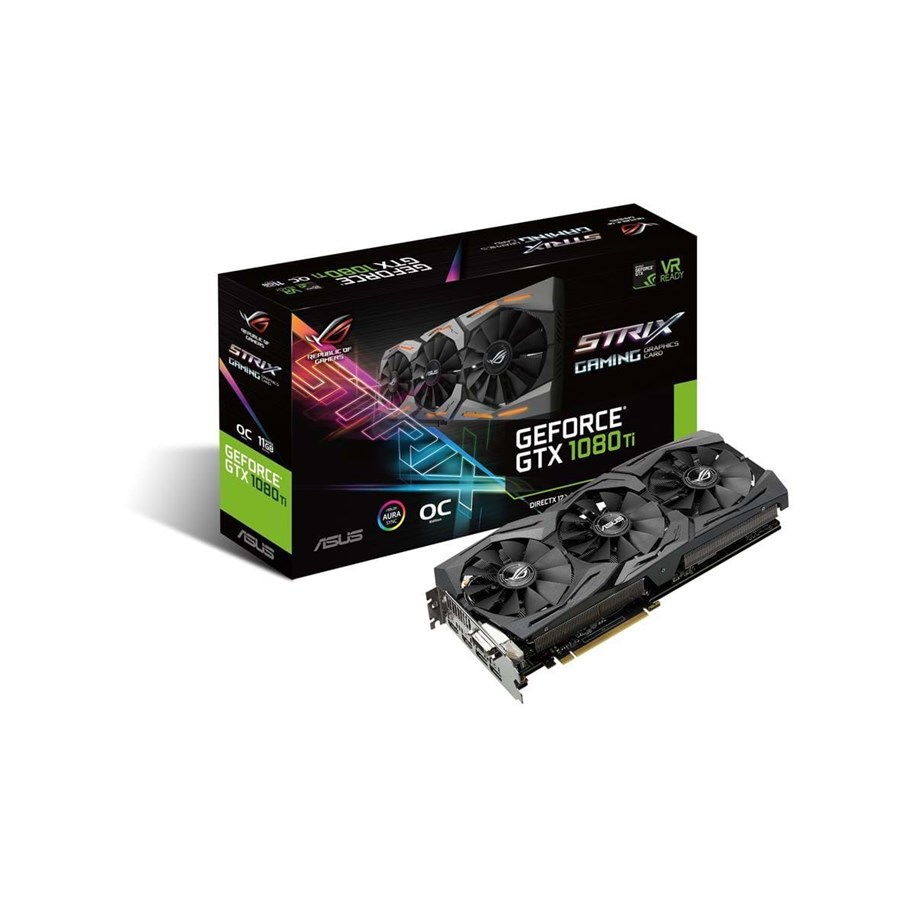 Grafikkarte - ASUS GeForce GTX 1080 Ti ROG STRIX OC - 11GB GDDR5X RAM - Grafikkarte - 90YV0AM0-M0NM00