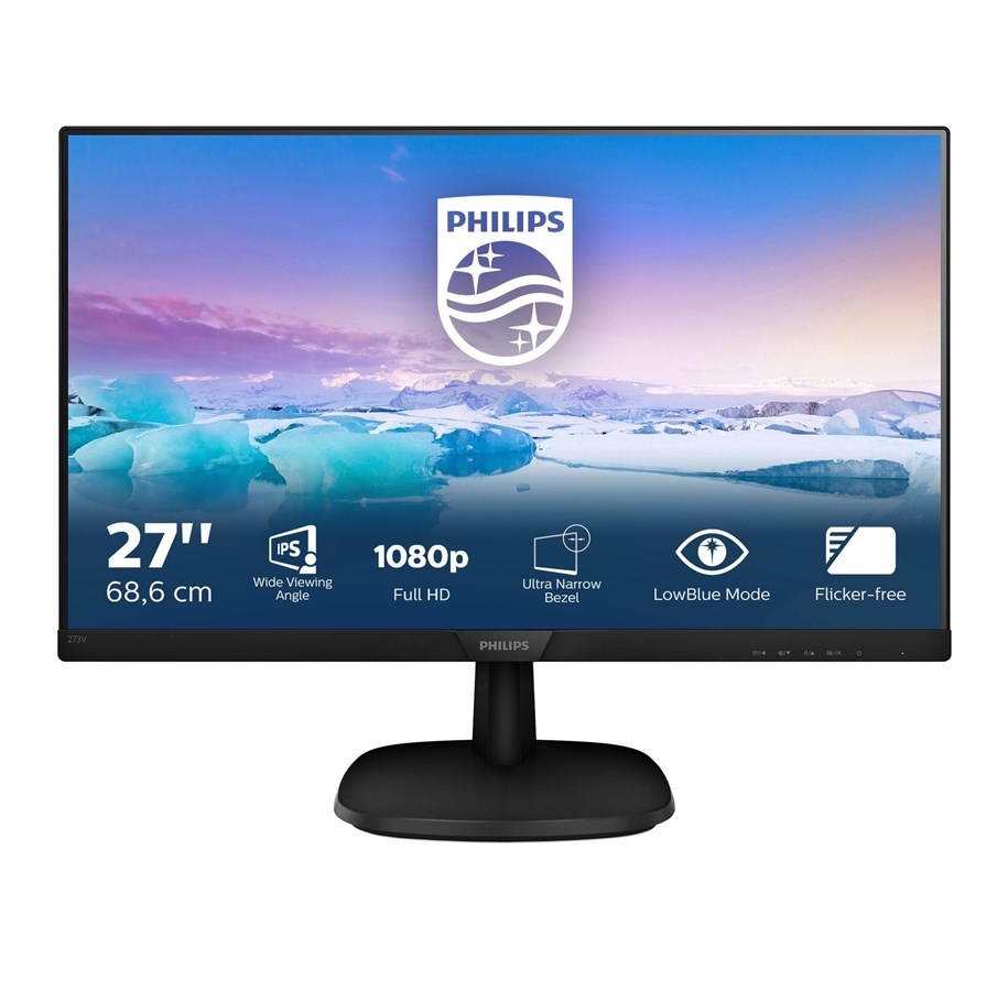 Monitor - 27" Philips V-line 273V7QDSB - 1920x1080 (FHD) - 60Hz - IPS - 273V7QDSB/00