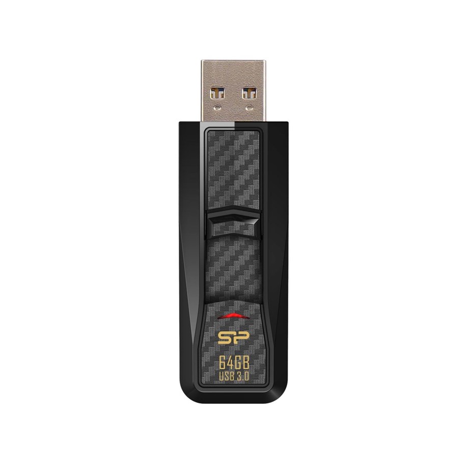 USB-Stick - Silicon Power Blaze B50 - Schwarz - 64GB - USB-Stick - SP064GBUF3B50V1K