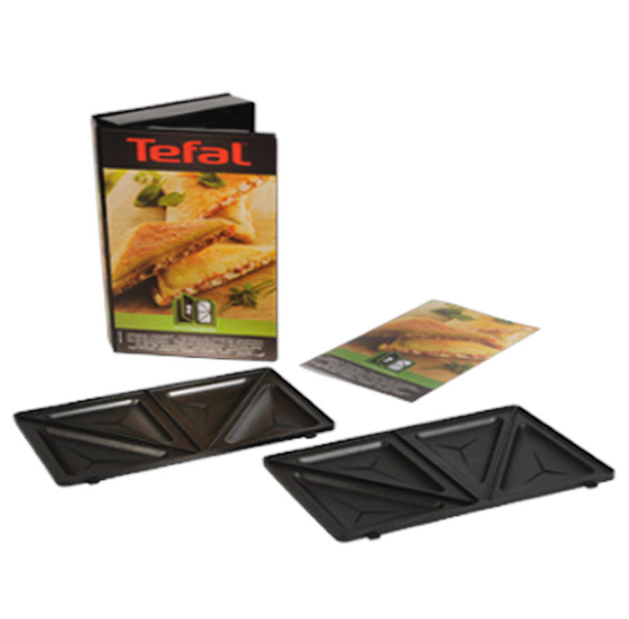 Staubsauger Zubehör - Tefal 2 Plates for Triangular Sandwiches Toast - XA800212