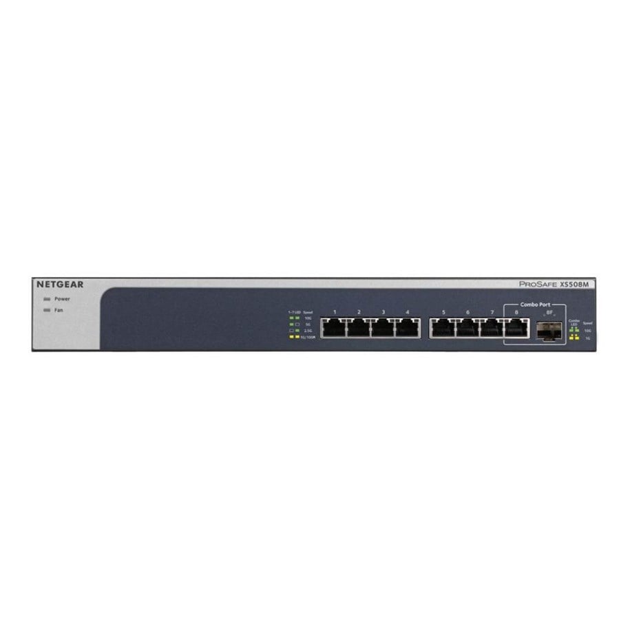 Switches - Netgear ProSAFE XS508M 8-port 10-Gigabit Unmanaged Switch - XS508M-100EUS