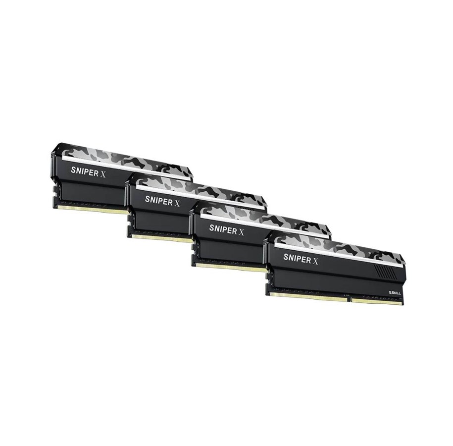 RAM - G.Skill Sniper X DDR4-2400 - 32GB - CL17 - Quad Channel (4 pcs) - Intel XMP - Schwarz - F4-2400C17Q-32GSXW