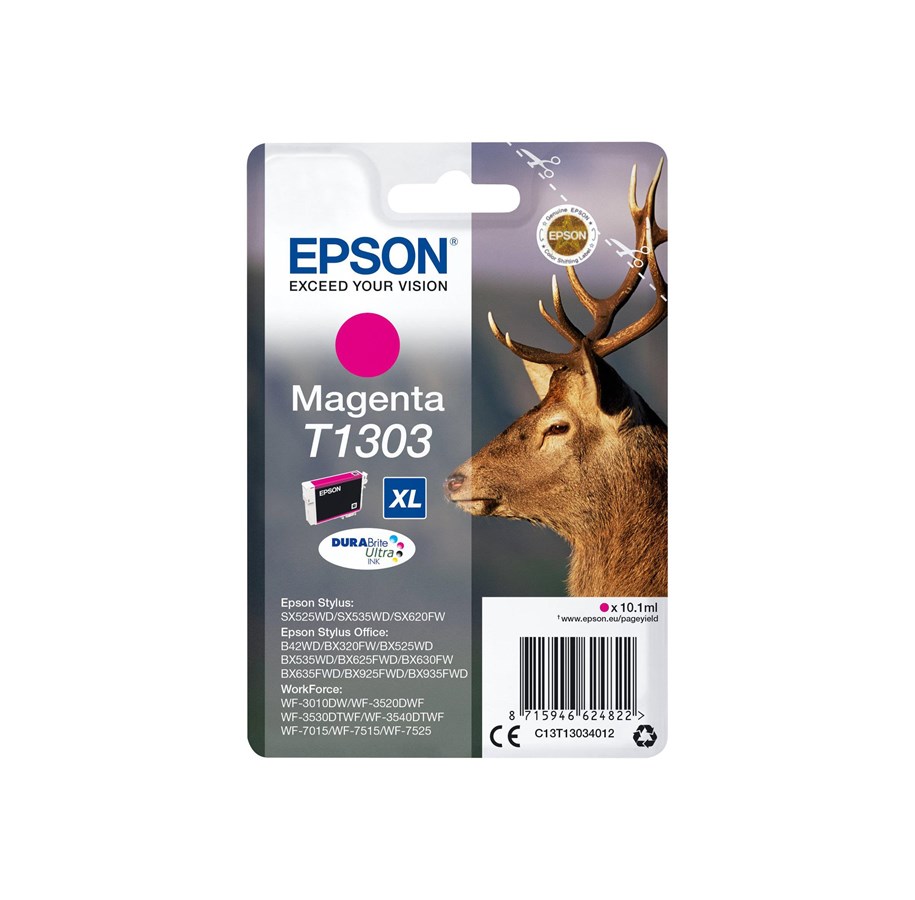 Druckerzubehör - Tinte & Toner - Epson T1303 - Størrelse XL - magenta - original - blækpatron - C13T13034022