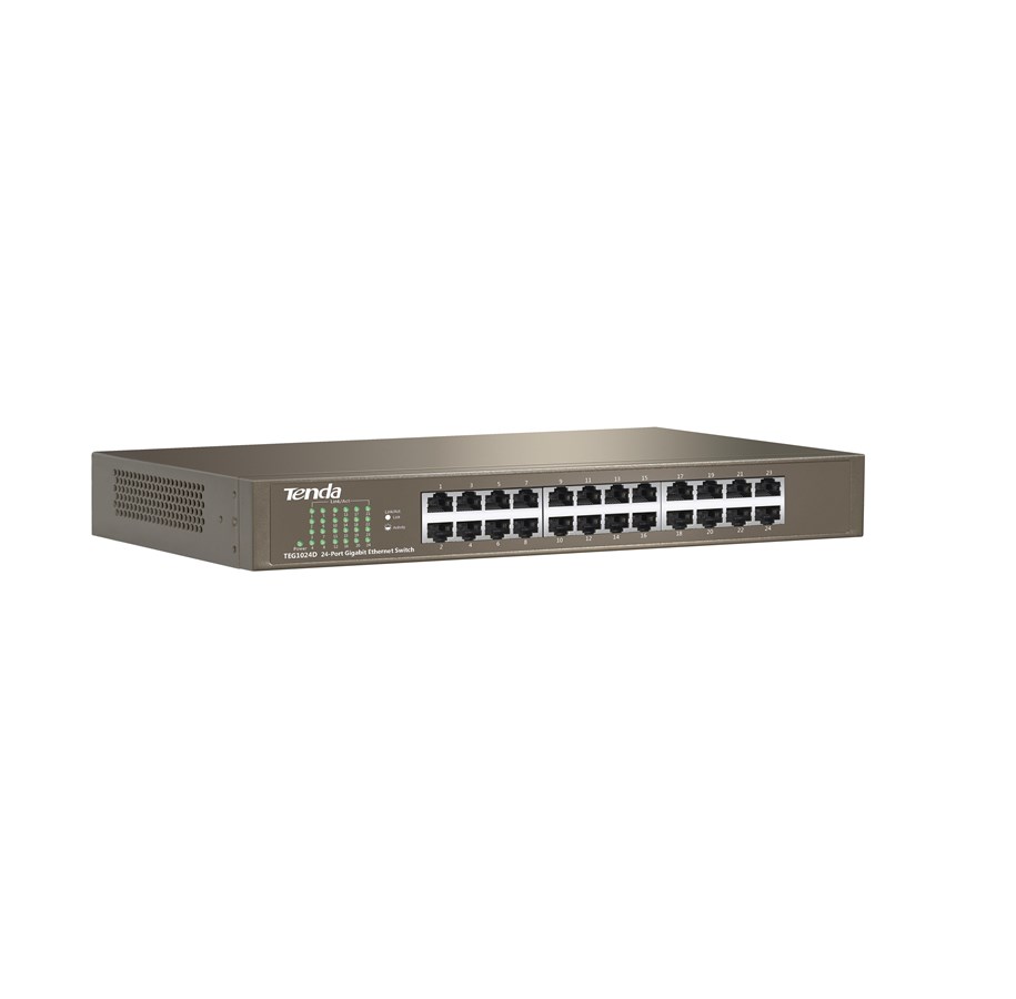 Switches - Tenda TEG1024D 24-Port Gigabit Ethernet Switch - TEG1024D