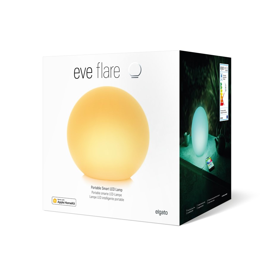 Smart-Home - Eve Flare - Portable Smart LED Lamp for Apple HomeKit - 10EAX8301