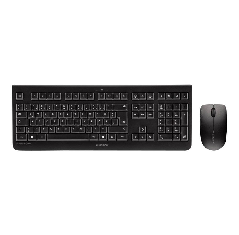 Tastaturen - Cherry DW 3000 - Tastatur & Maus Set - Französisch - Schwarz - JD-0710FR-2