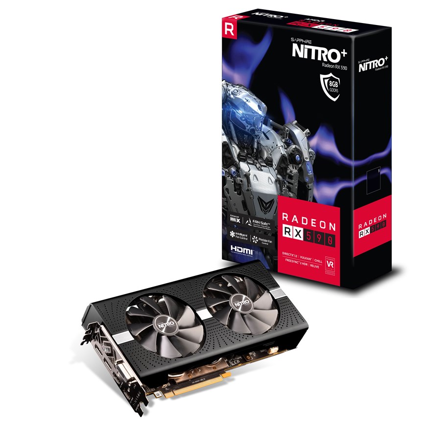 Grafikkarte - Sapphire Radeon RX 590 NITRO+ - 8GB GDDR5 RAM - Grafikkarte *DEMO* - 11289-05-20G