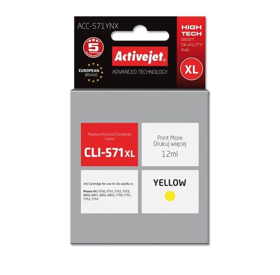 Druckerzubehör - Tinte & Toner - ActiveJet Supreme - ACC-571YNX