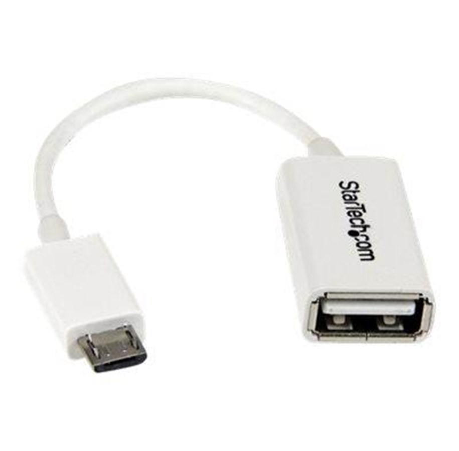 USB Kabel - StarTech.com 5in White Micro USB to USB OTG Host Adapter M/F - USB adapter - 12.7 cm - UUSBOTGW