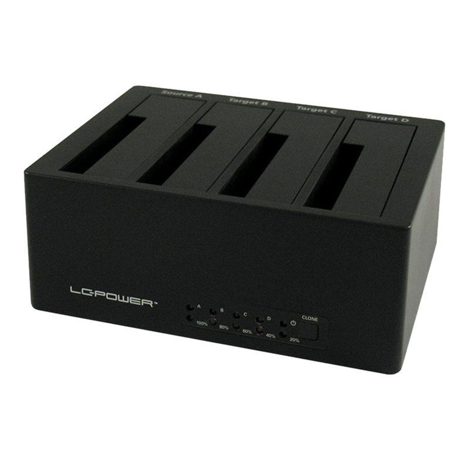 Festplatten Zubehör - LC Power LC-DOCK-U3-4B - HDD docking station - SATA - eSATA USB 3.0 - LC-DOCK-U3-4B