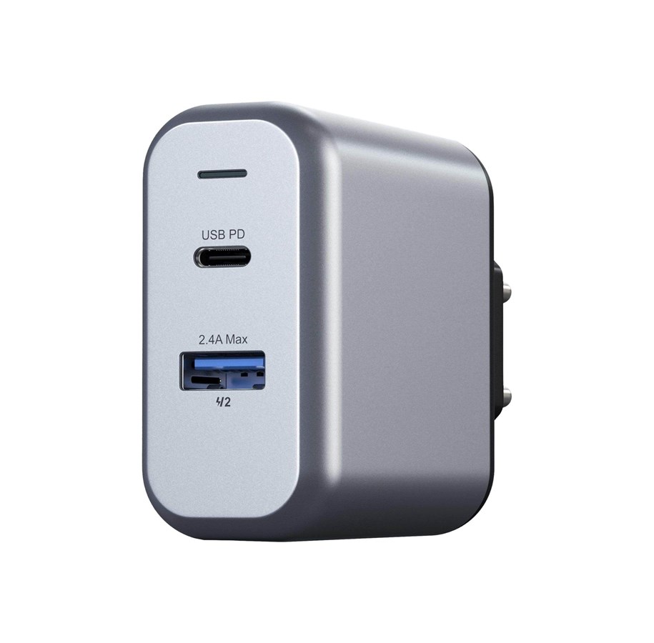 Handys - Adapter und Ladegeräte - Satechi 30W Dual-Port Wall Charger - ST-MCCAM-EU