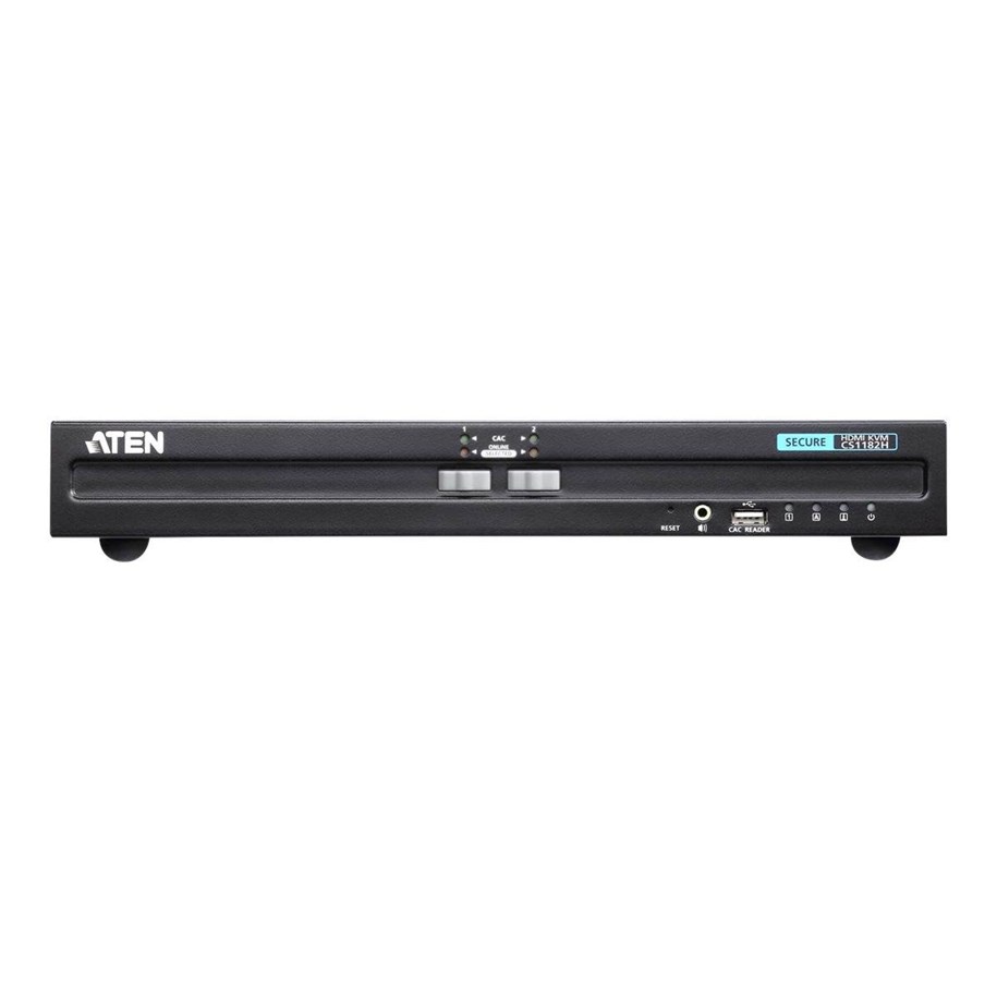 KVM Switches - ATEN 2-Port USB HDMI Secure KVM Switch - CS1182H-AT-X