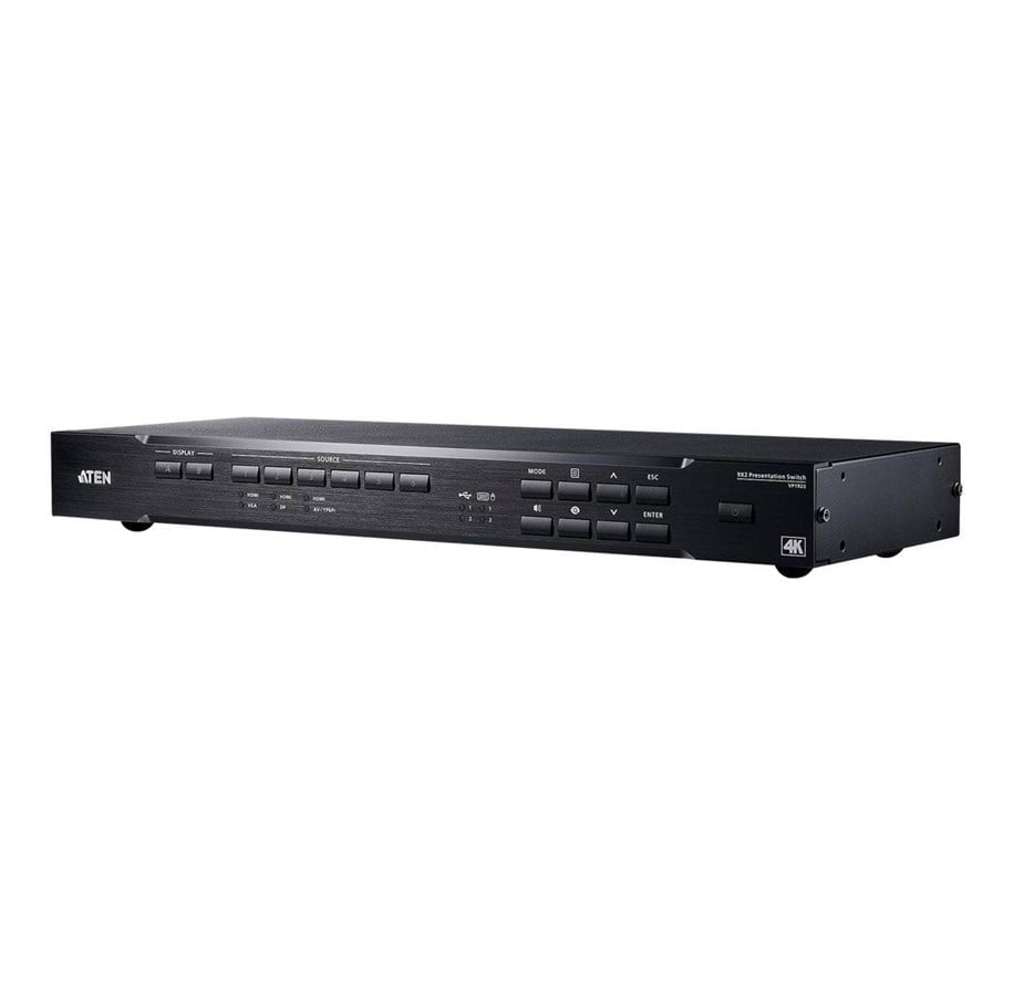 Video Audio Switcher - ATEN VP1920 9x2 4K Presentation Matrix Switch - VP1920-AT-G