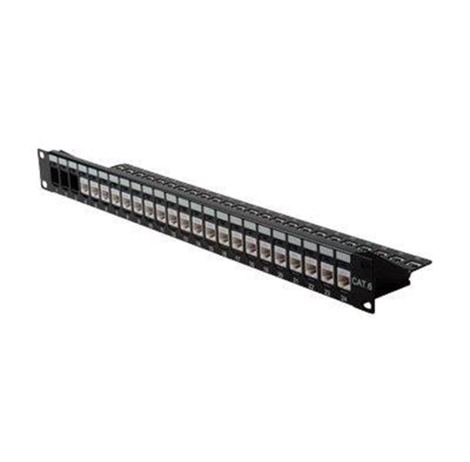 Netzwerkzubehör - Roline 19''KeystPanel C5/C6. 24xSTP blank. blk - 26.11.0360