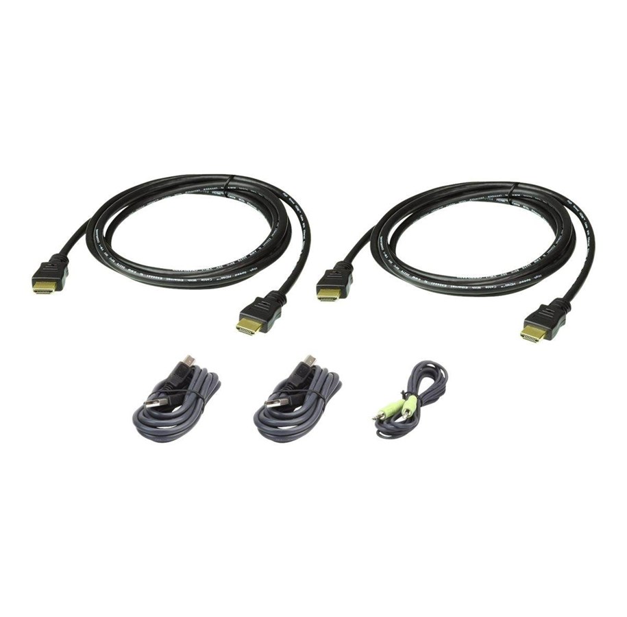 KVM Kabel - ATEN CABLE KIT DUAL HDMI /USB/SP L:1.8 - 2L-7D02UHX5