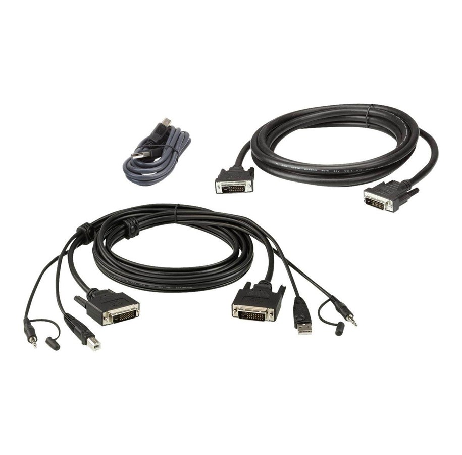 KVM Kabel - ATEN CABLE KIT DUAL DVI-Dd/USB/SP L:1.8M - 2L-7D02UDX3