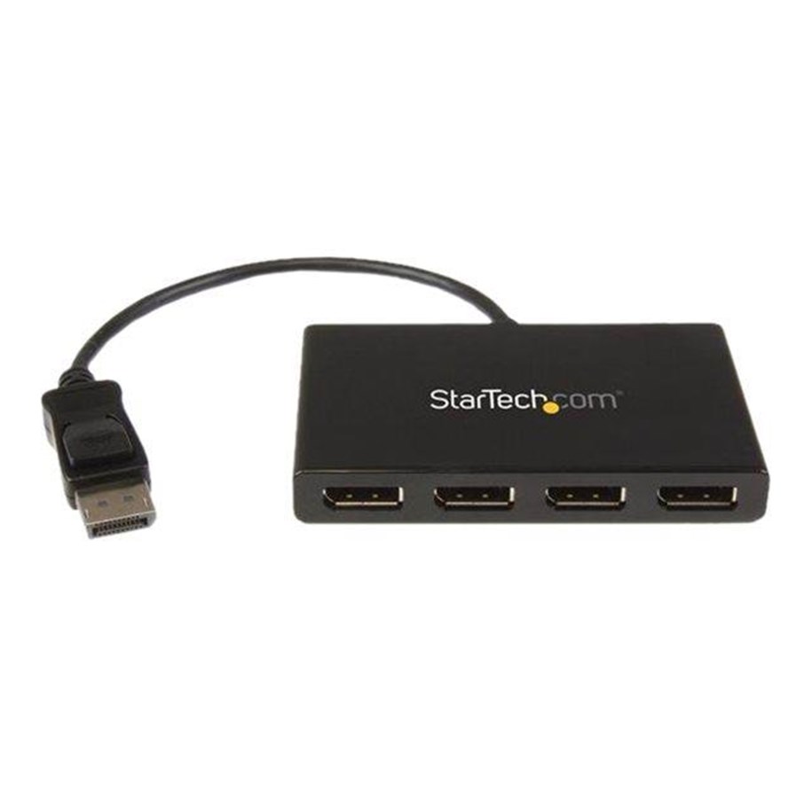 Video Audio Switcher - StarTech.com DisplayPort to DP Multi Monitor Splitter - 4-Port MST Hub - video splitter - 4 ports - MSTDP124DP