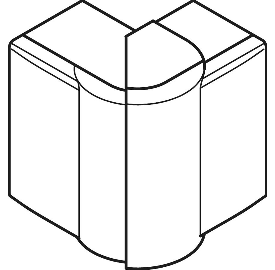 Tabletts, Schienenverteiler und Armaturen - Tehalit Outer corner lf/lfh 60090 ph - LFF60093PH