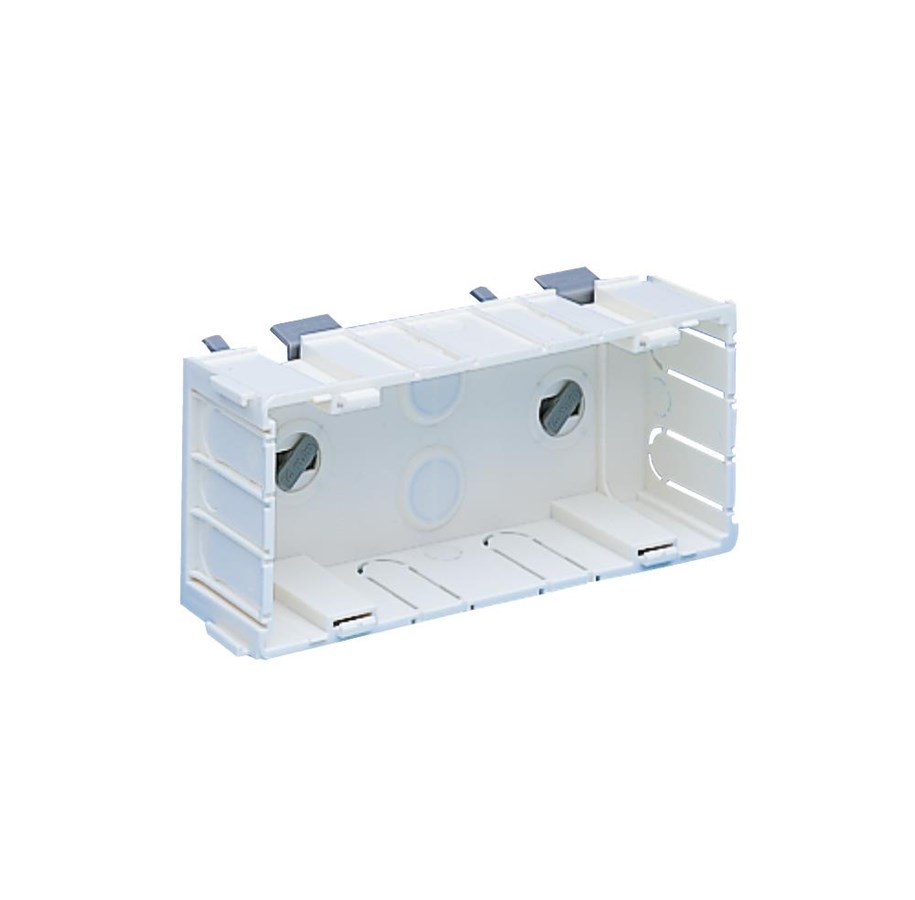 Tabletts, Schienenverteiler und Armaturen - Tehalit Trunkbox 3 double for opus so3-brn - SO3BRN