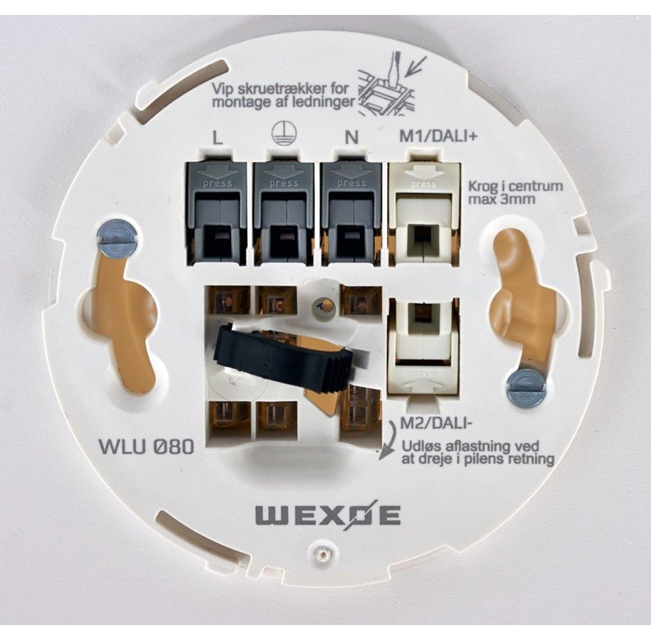 Schaltereinheiten - Wexøe ceiling outlet light grey ral7035 - WLU Ø80 7035