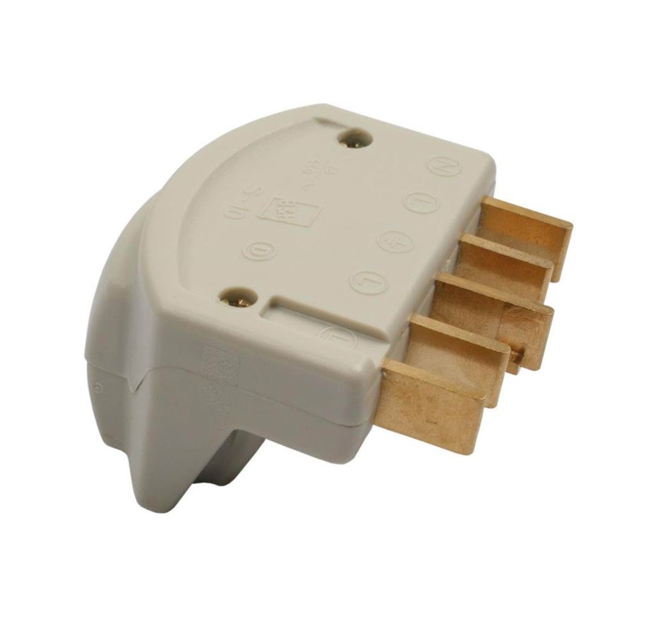 Schaltereinheiten - Elworks Plug s10 440v 3p+n+e angle grey - 9-109-0