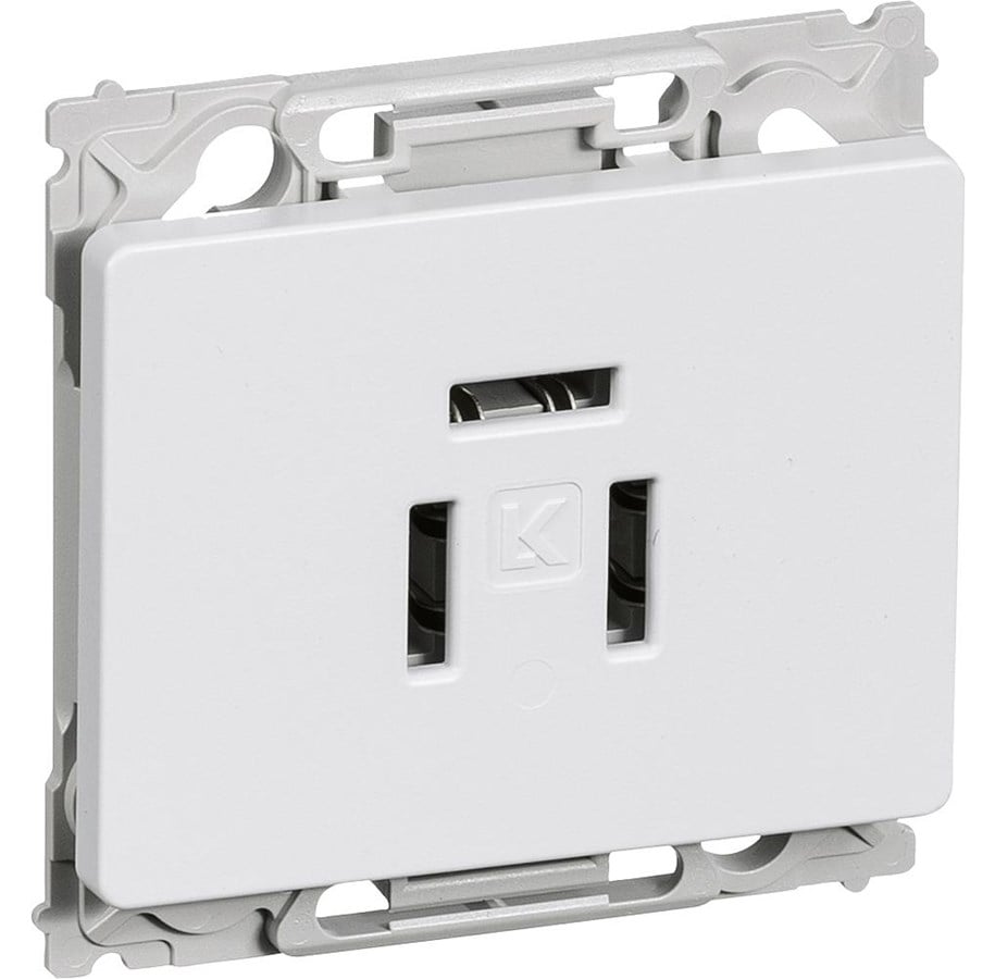 Steckdosen & Boxen - LK Opus66 telephone outlet 3p - flush white - 508N6021