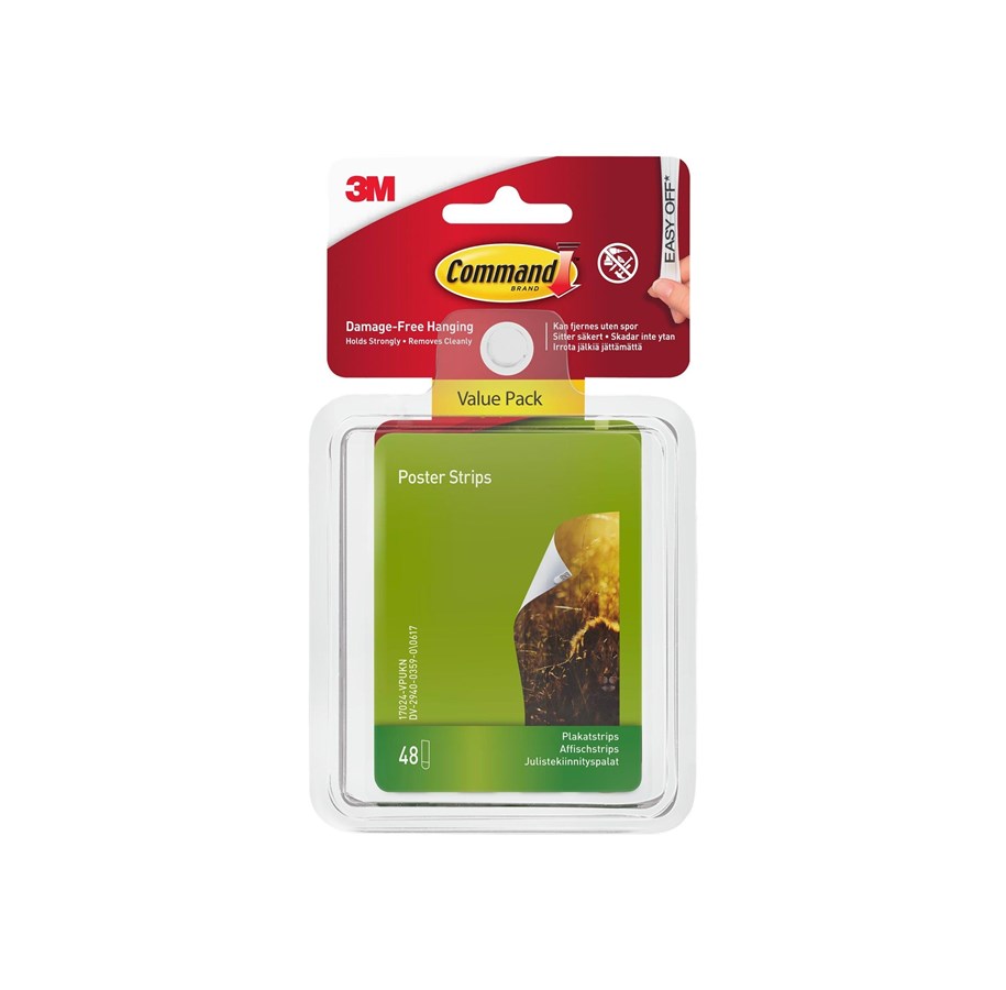 Kleiderbügel und Haken - 3M Command Poster Strips Value Pack 17024-VP - 7100138205