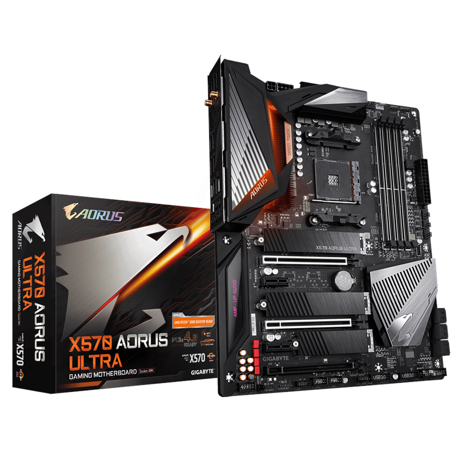 Mainboard - GIGABYTE X570 AORUS ULTRA Mainboard - AMD X570 - AMD AM4 socket - DDR4 RAM - ATX - X570 AORUS ULTRA