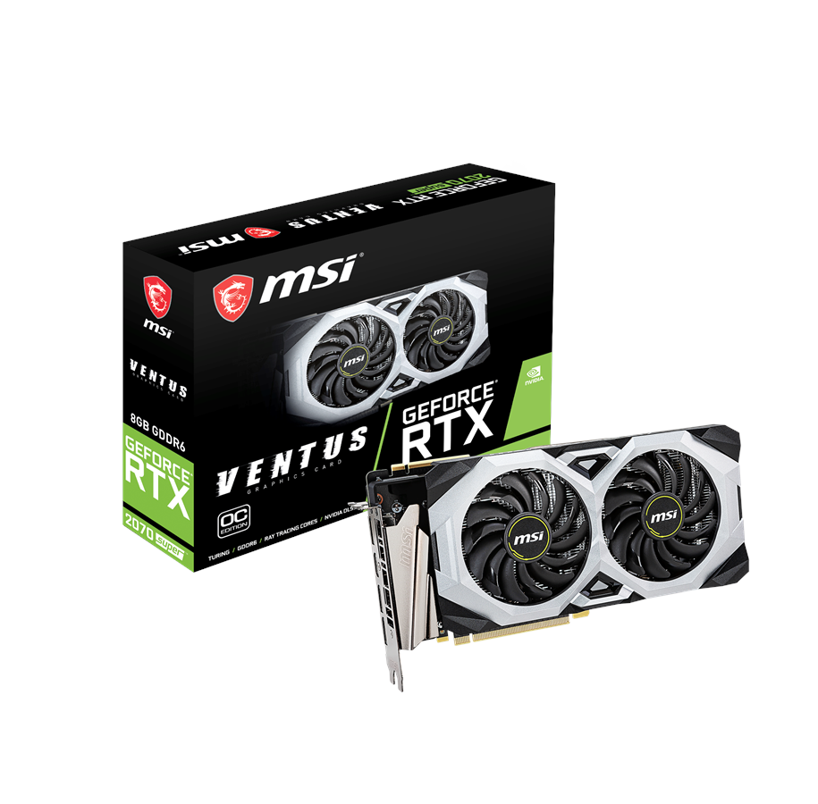 Grafikkarte - MSI GeForce RTX 2070 SUPER VENTUS OC - 8GB GDDR6 RAM - Grafikkarte - RTX 2070 SUPER VENTUS OC