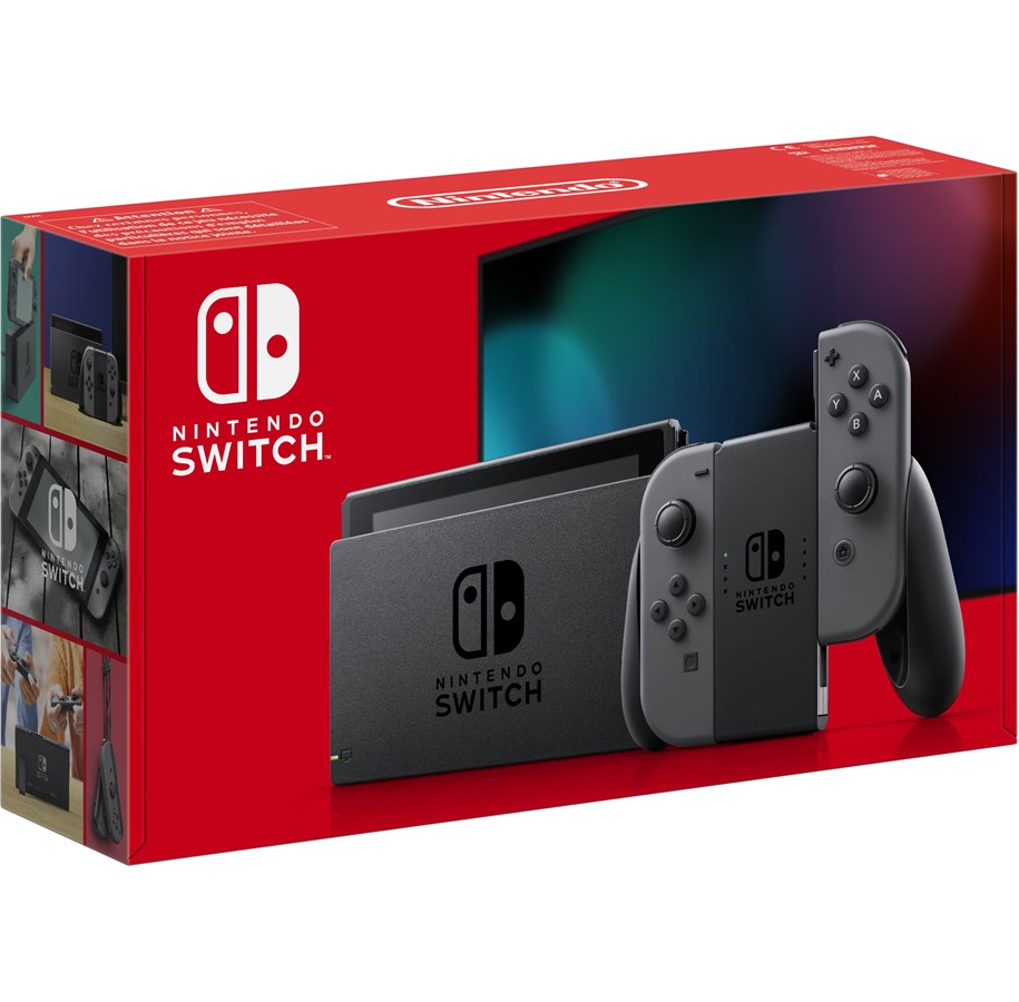 Spielkonsolen - Nintendo Switch mit Joy-Con - Grau (Neue Revision) - 10002199