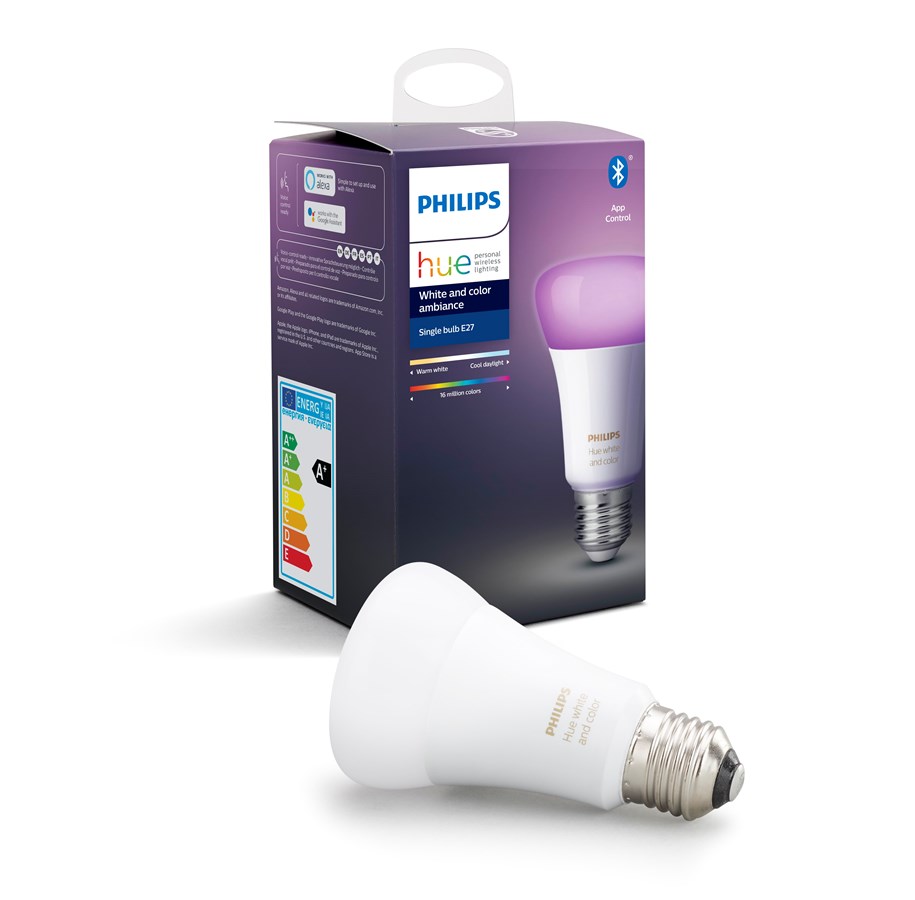 Smart-Home - Philips Hue Color E27-Lichtquelle - Richer Colors - BT - 929002216801